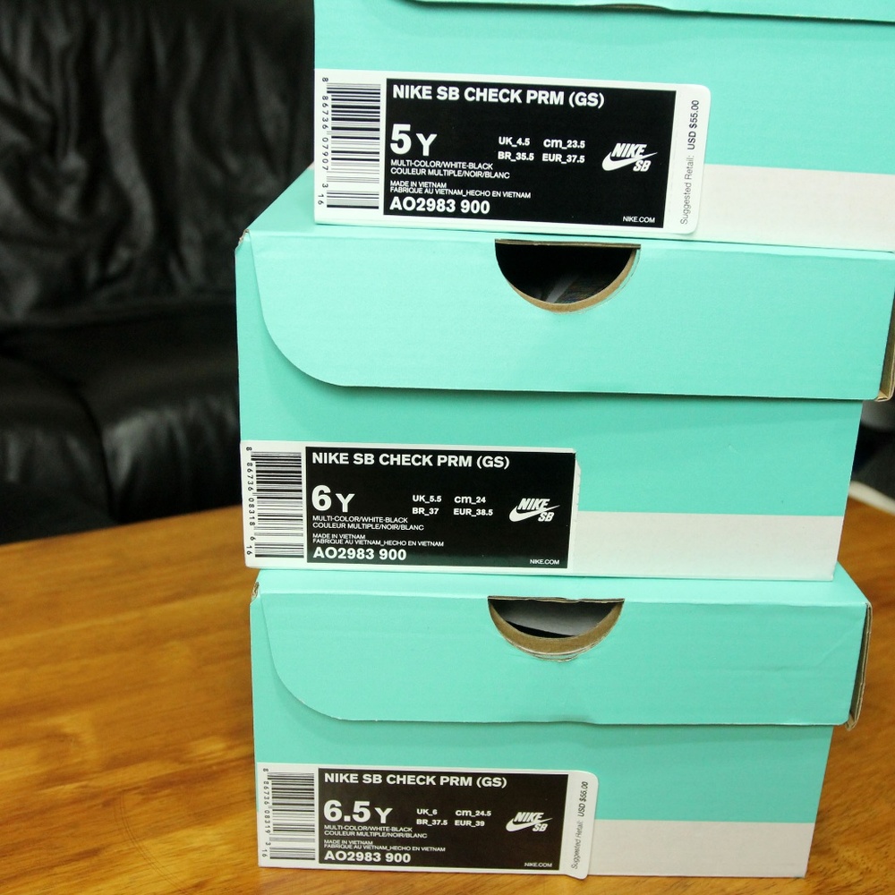 Nike SB Check PRM Premium GS MultiColor AO2983-900 - Picture 8 of 8